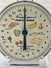 American Family Weight Food Scale  25 Lb Capacity  White Metal  Rustic Farm  