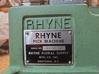 Vtg Rhyne Floral Pick Machine Serial   A f  58410 Heavy Cast Iron With Weight 
