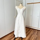 Vintage Mon Cheri Wedding Dress Minimalist Low Back Aline Bridal Gown Romantic