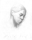 Female Portrait Original Charcoal Life Drawing Art 8x11 Academic Realism Signed