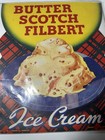 1930s Pangburn Ice Cream Paper Litho Advertising Sign Pangburn Fort Worth Texas