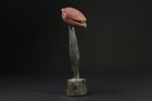 African Senufo Avian Sculpture Hand-carved Wooden Tribal Prosperity Art-g2355