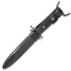 12  Black Fixed Blade Knife Military Army With Sheath