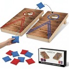 Mini Cornhole Set For Adults  Tabletop Bean Bag Toss Game With 2 Wooden Boards
