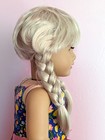 Dallas Doll Co Custom Wig For American Girl 18  Dolls - Cashmere Creme Blonde