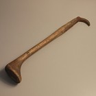 Vintage Japanese Fishing Gaff Marked Hand Forged Iron Hook Handle Tool