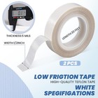 2 Roll Uhmw Tape Low Friction Drawer 0 5118 Inches X 32 8084 Feet  White