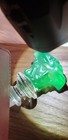 Versace Rosenthal Medusa Uranium Green 24  Lead Crystal  Wine Bottle Stopper  