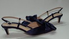 Jewel Badgley Mischka Women s Shoshana Slingback Pumps - Navy Satin