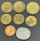 Vintage Token Coin Lot Of 8 Mixed Theme   Size - All One Price  