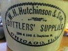 Chicago  Ill  W h  Hutchinson   Son Bottlers  Supplier Red Wing Jug -no Handle