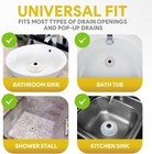 Showershroom Stealth Shower Hair Drain Catcher - Hair Stopper For Shower Drain
