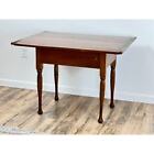 Antique Early American Pine Queen Anne Tavern Table C  Late 18th Century