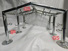 6 Leg Canopy Low Peak 10x20 Fittings Set 3 4   Carport Frame Shed Tent 102degree