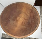Antique 19th Century Large 20  Turned Wooden Dough Bowl Primitive Farm