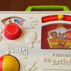 Vintage Fisher Price Activity Center Toy Kids Learning Busy Board 1973 Crib Baby