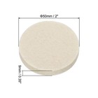 2-inch Wool Polishing Pad Hook And Loop Buffing Wheel 17pcs