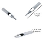 Stainless Steel Tattoo Round Flat Mag Diamond Dual Well Tips