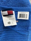  2  Tommy Hilfiger Fifth Ave Bath Towel Set Sz 30 x56 Solid Cotton Blue