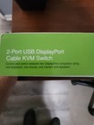 Iogear 2-port 4k Usb Displayport Cable Kvm Switch Gcs52dp New Open Box