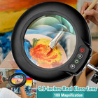 10x Magnifying Glass With Light Adjustable Swivel Arm Led Floor Lamp Crafts Read