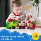 Fisher-price Little People Musical Christmas Train With Santa Elf   Reindeer