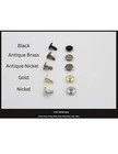 5 16  Steel Double Capped Rivets For Leather Projects Multiple Colors 1000 Lot