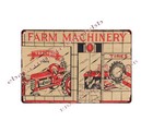 Wall Home Tavern  Marx Pressed Metal Tractor Farm Childhood Toy Metal Tin Sign