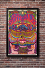 Steppenwolf Psychedelic Concert Poster Kansas City Mo Vintage Art 24x36
