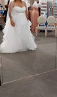 Strapless Davids Bridal Wedding Dress Size 16