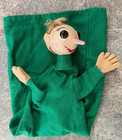 Vintage Handmade Artist Crafted Hand Puppet Plaster Head Pinocchio
