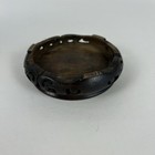 Antique Chinese Wooden Carved Base Stand Holds A  3 5  Vase Open Carved