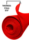 Polymat 12ft X 45  Red S35 Speaker Woofer Box Backed Carpet And Trunk Liners