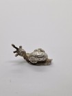 Vintage Solid Silver 800 Miniature Statue Of A Snail Figure