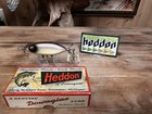 Vintage Heddon Sos Wounded Minnow 140 Color P 1950   s Wooden Fishing Lure