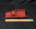 Antique Vtg Cast Iron Red Pickup Delivery Truck W  White Wheels Hubley Style  s4
