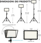 Photography Video Lighting Kit  Led Studio Streaming Lights W 70 Beads   Colo   