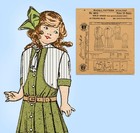 1910s Rare Mccalls Sewing Pattern 4814 Uncut Little Girls Victorian Dress Sz 10