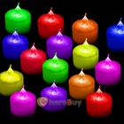 6 24 Pcs Flameless Led Votive Candles Battery Flickering Tea Lights Candle Party