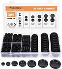 200black Rubber Hole Plugs Assortment For Auto Body And Sheet Metal  Flush Head