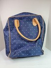 Vintage Royal Viking Line Travel Tote Bag Navy Blue Cruise Ship Bag