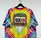 Vintage 1990 Grateful Dead 25th Anniversary T-shirt Brockum Tie Dye Oneita Xl