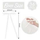 White Bows 4 5    9 Satin Bow For Gift Wrapping Twist Tie Bows Premade Ribbon    