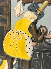 Vintage Annie Lee  corn Bread   Ceramic 3d Shelf  Wall Plaque Art Sass  n Class