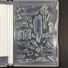 Stampin Up My Meadow Stamp Set Watercolor Gazebo Bridge Tree Cloud Water