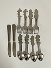10 Vtg Walt Disney Stainless By Bonny Silverware Minnie Mickey Donald Flatware