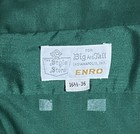 Vintage 70s 80s Green Button Down Enro Dress Shirt 16 1 2 - 36 Big   Tall
