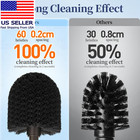 Toilet Bowl Brush Holder Set  2 Pack Modern Deep Cleaning Bathroom Toilet Scrubb