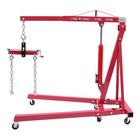 2 Ton Folding Engine Hoist Hydraulic Cherry Picker Shop Crane Hoist Lift 4400lbs