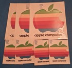 Vintage 1980 s Apple Computer Logo Stickers - Set Of 7